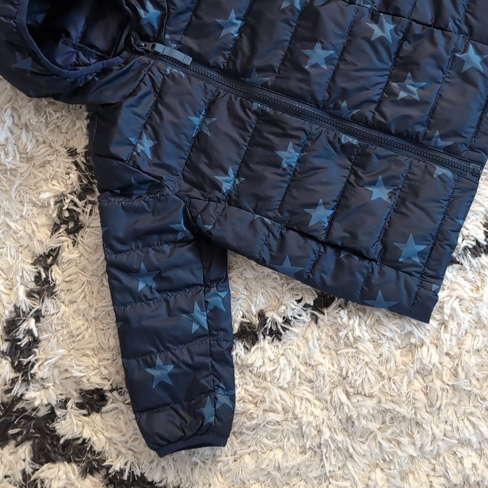 Quince Hooded Kids Starry Night Puffer Jacket - Picture 6 of 8